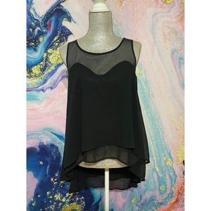 Black sheer top